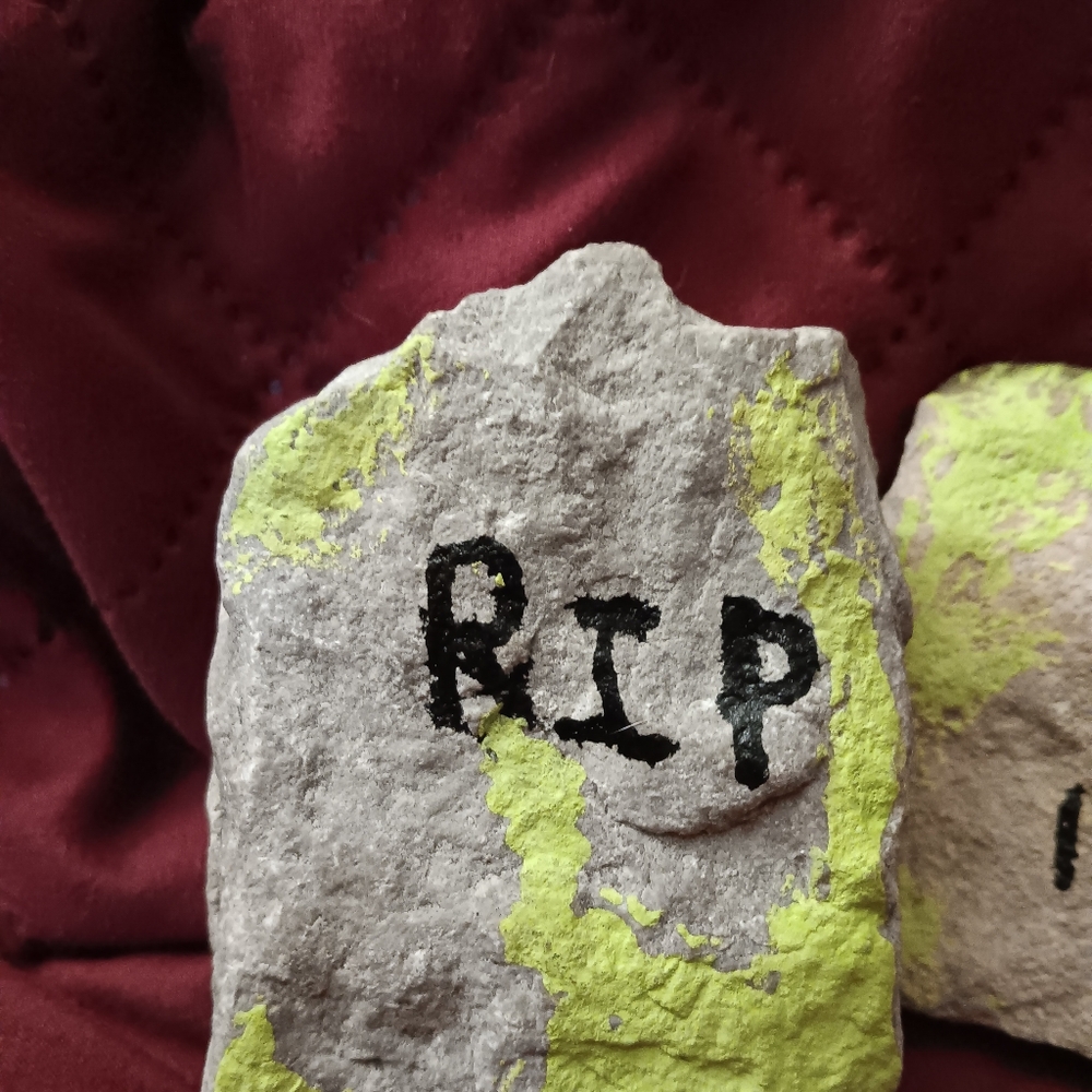 Grave Stone Painted Rocks! - Picture 5 of 5